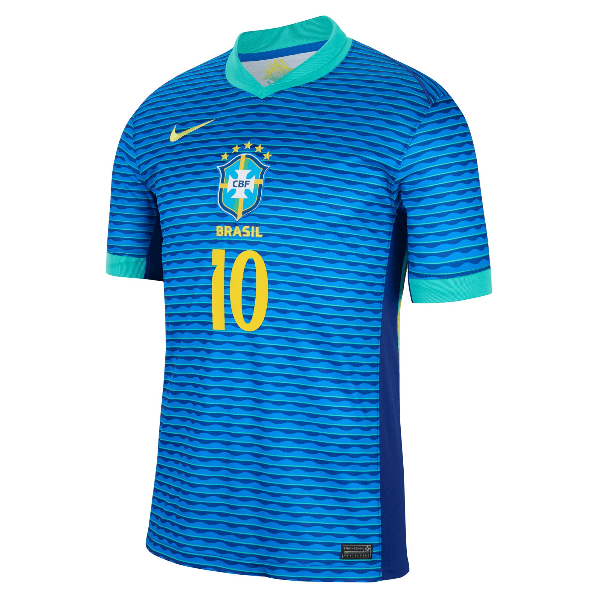 Shop neymar jr. brazil national team nike 2024 away stadium replica player jersey – blue – Argentina National Team Jerseys & T-Shirts for True Fans