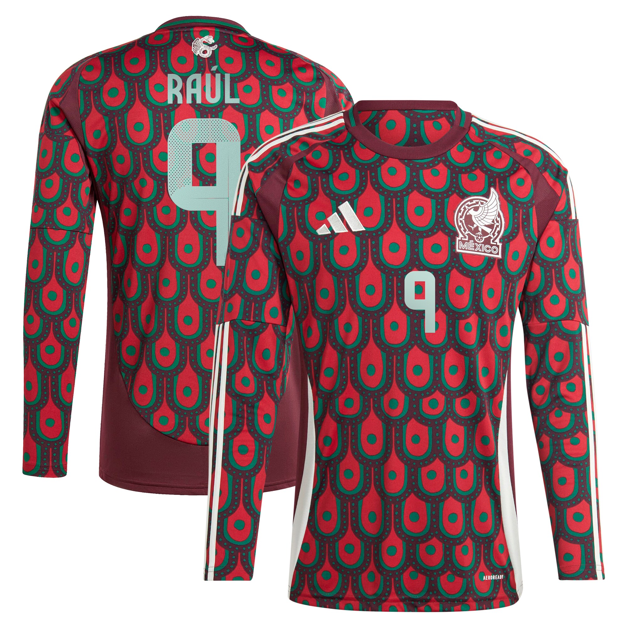Shop raul jimenez mexico national team adidas 2024 home replica player long sleeve jersey – burgundy – Argentina National Team Jerseys & T-Shirts for True Fans