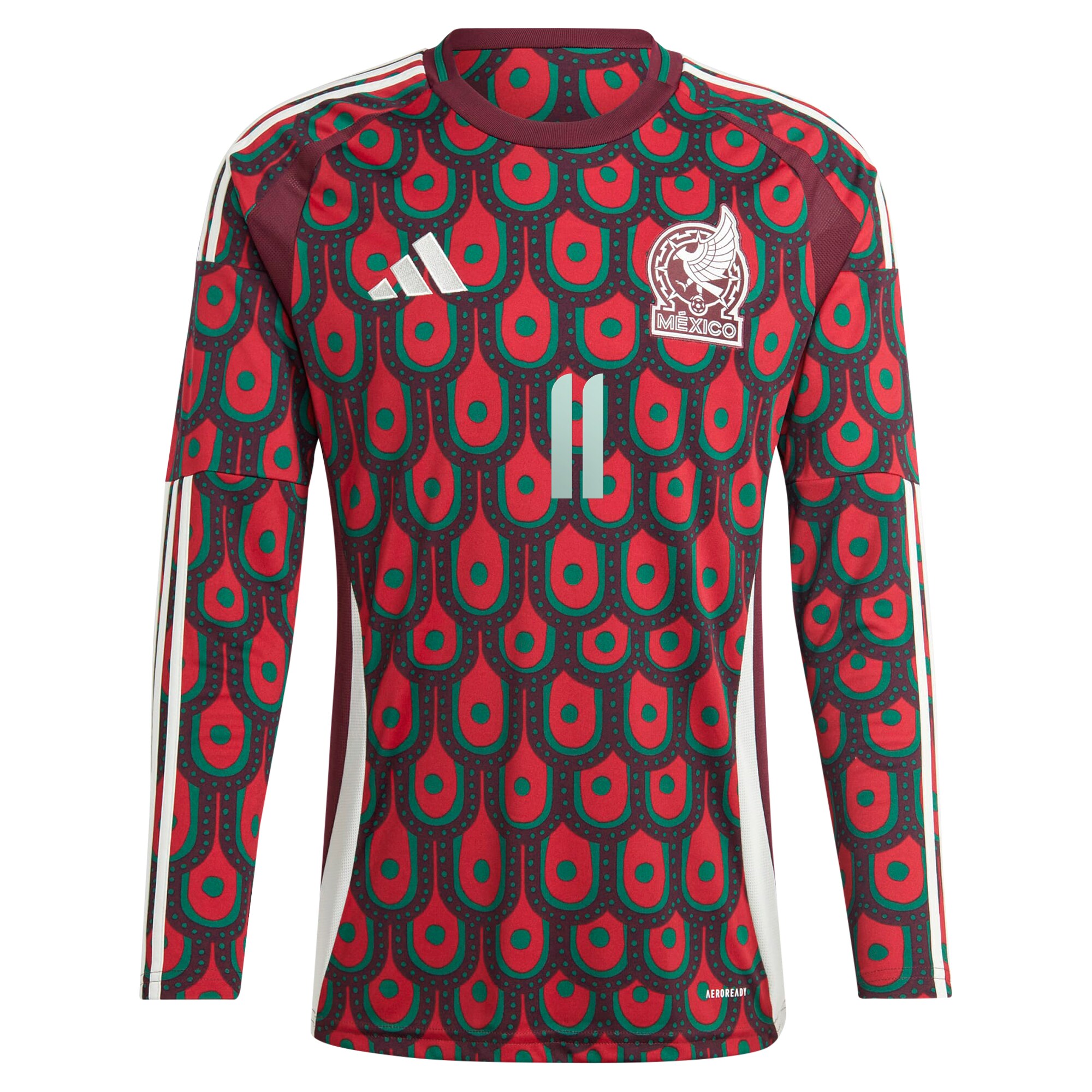 Shop santiago giménez mexico national team adidas 2024 home replica player long sleeve jersey – burgundy – Argentina National Team Jerseys & T-Shirts for True Fans