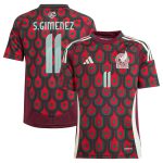 Shop santiago giménez mexico national team adidas youth 2024 home replica player jersey – burgundy – Argentina National Team Jerseys & T-Shirts for True Fans
