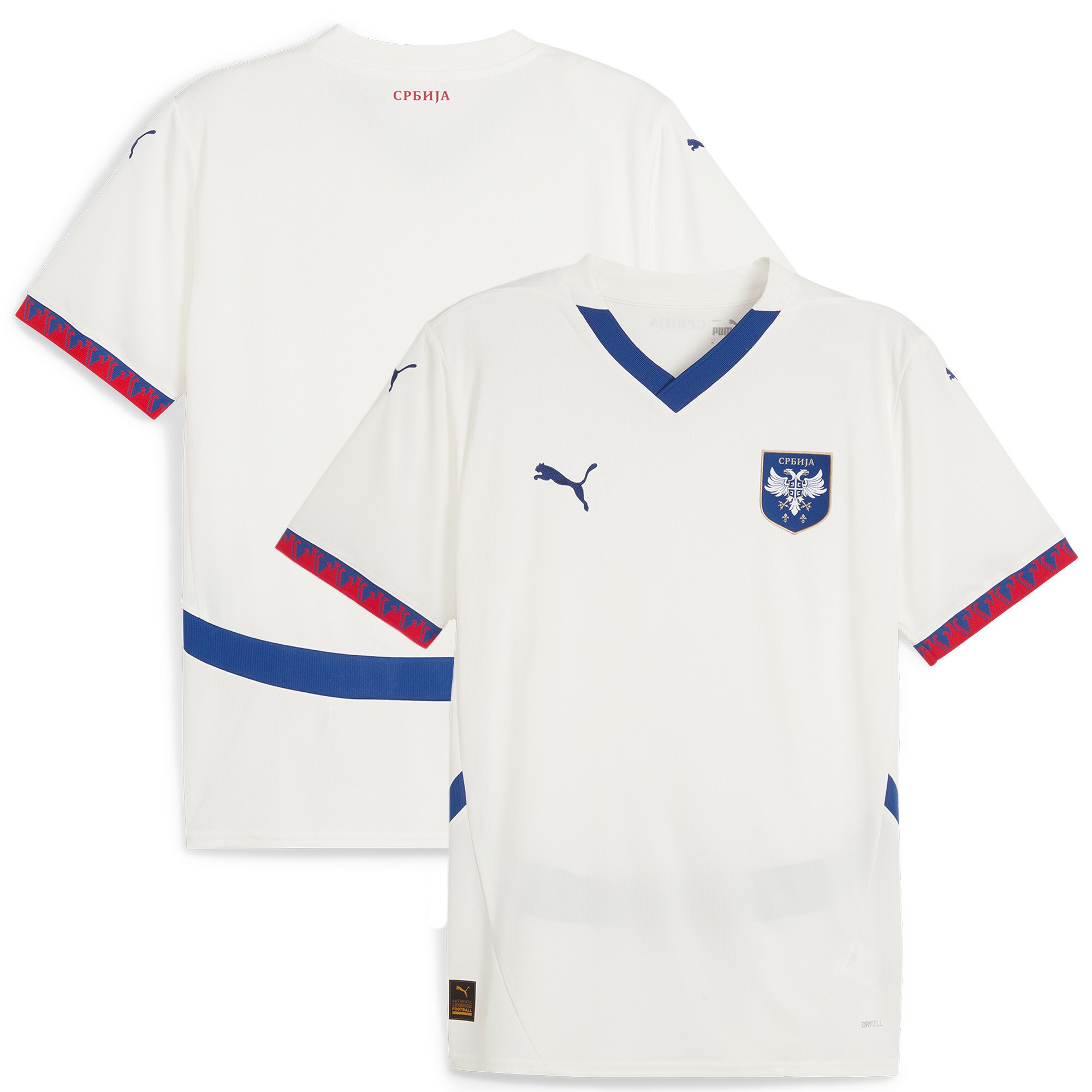 Shop serbia national team puma 2024 away replica jersey – white – Argentina National Team Jerseys & T-Shirts for True Fans