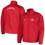Shop serbia national team puma 2024 pre-match full-zip hoodie jacket – red – Argentina National Team Jerseys & T-Shirts for True Fans