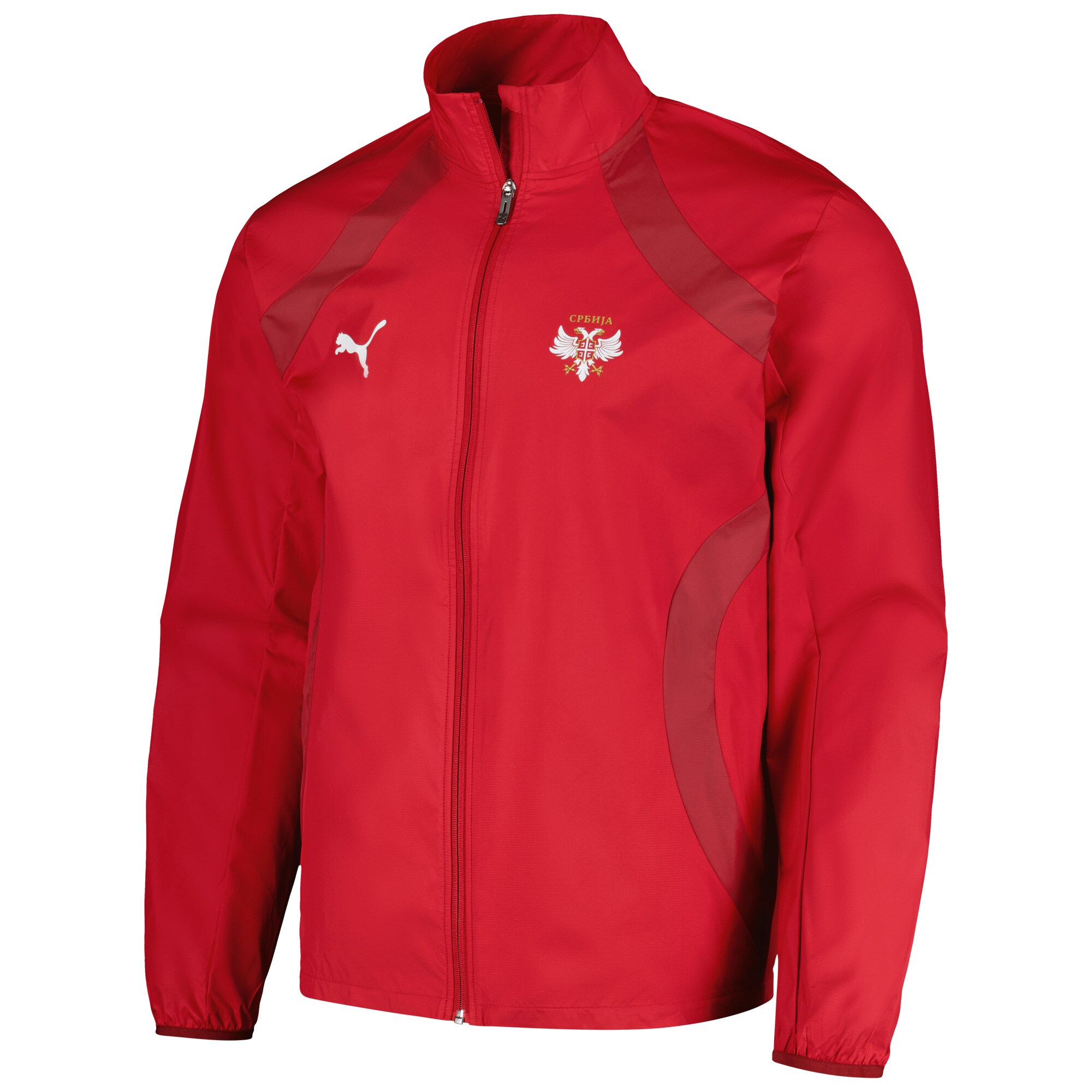 Shop serbia national team puma 2024 pre-match full-zip hoodie jacket – red – Argentina National Team Jerseys & T-Shirts for True Fans