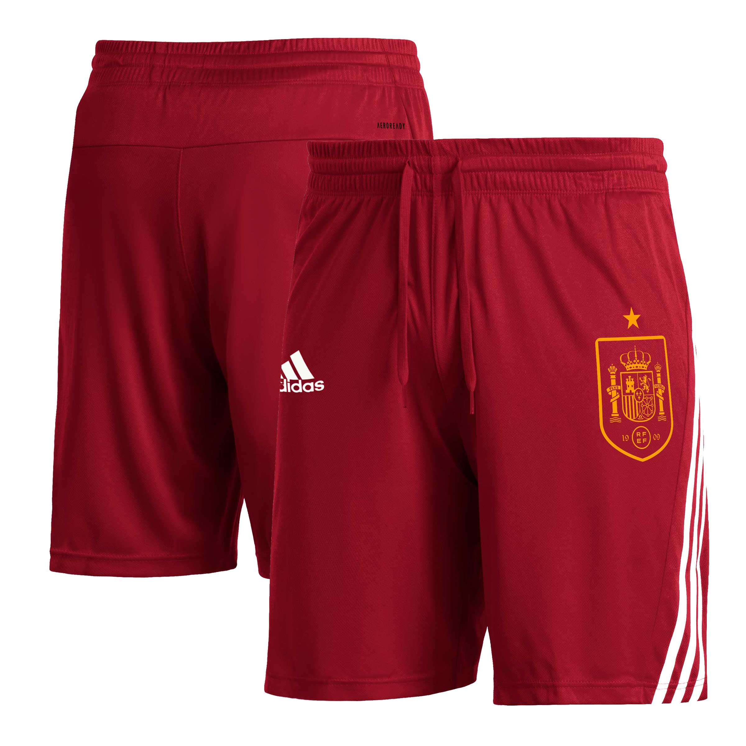 Shop spain national team adidas club crest three-stripe aeroready shorts – red – Argentina National Team Jerseys & T-Shirts for True Fans