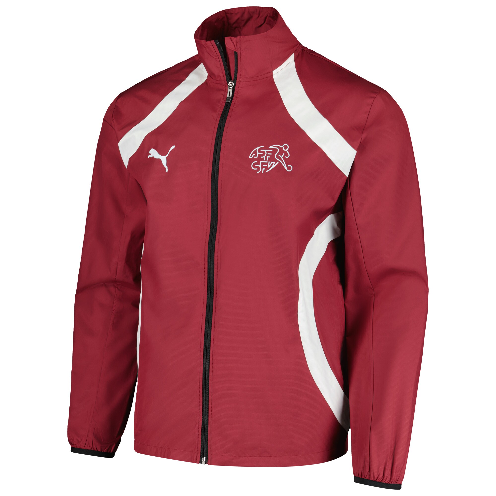 Shop switzerland national team puma 2024 pre-match full-zip hoodie jacket – red – Argentina National Team Jerseys & T-Shirts for True Fans