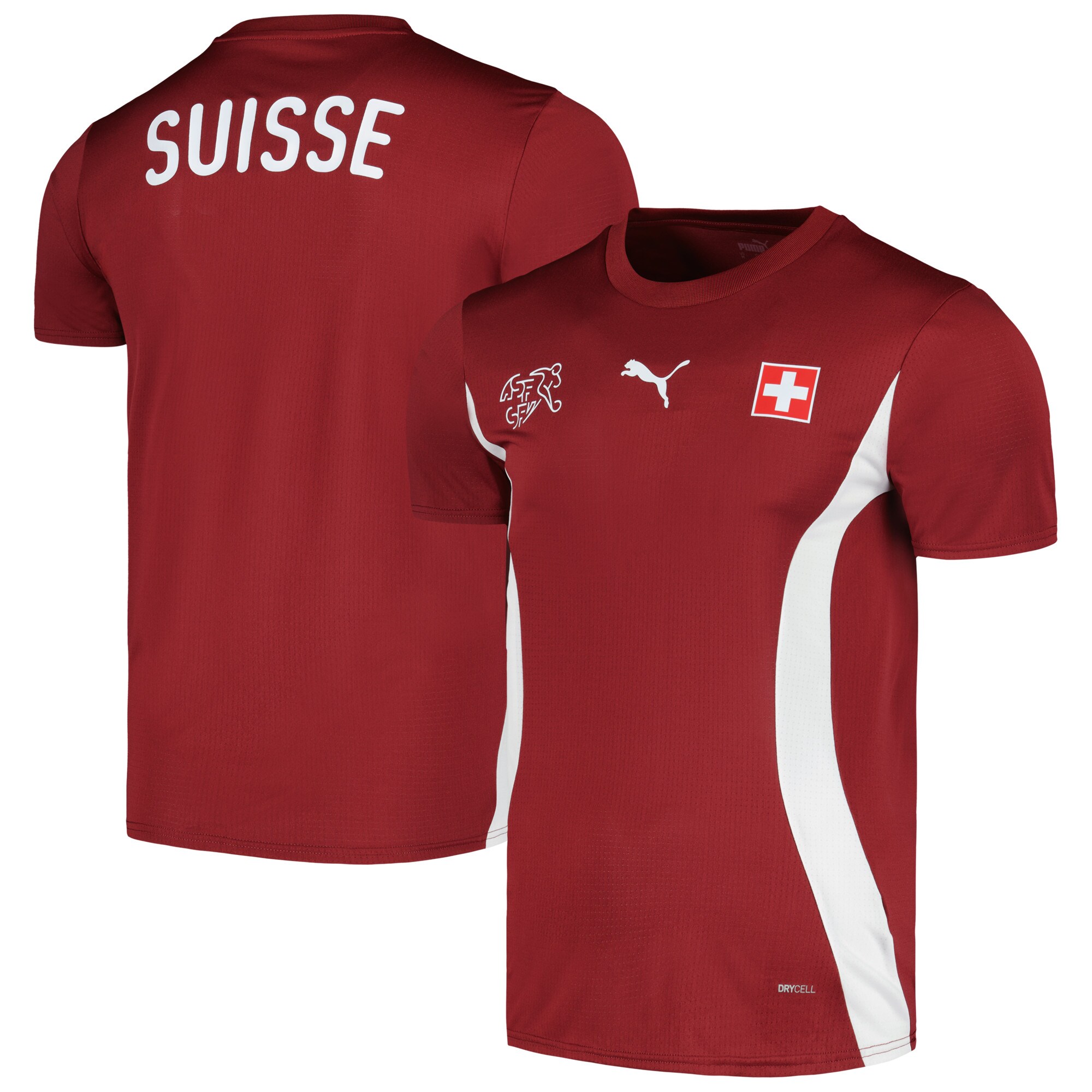 Shop switzerland national team puma 2024 pre-match jersey – red – Argentina National Team Jerseys & T-Shirts for True Fans
