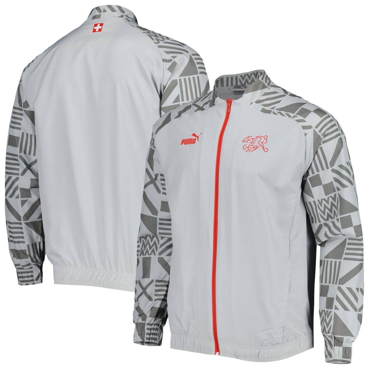 Shop switzerland national team puma pre-match raglan full-zip training jacket – gray – Argentina National Team Jerseys & T-Shirts for True Fans