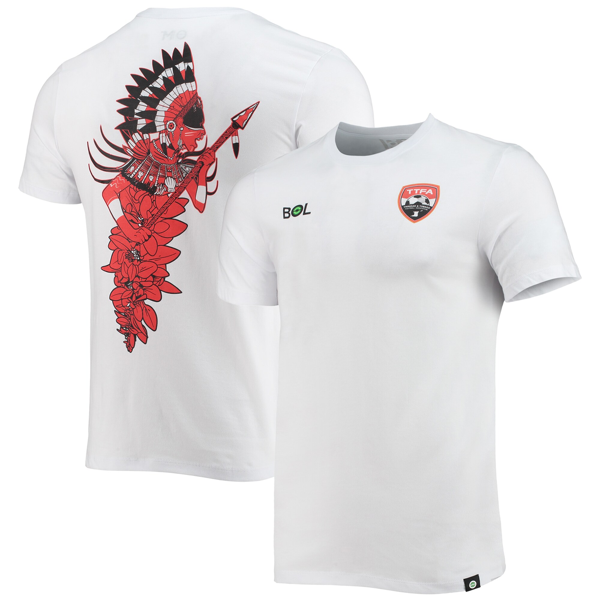 Shop trinidad and tobago national team trinbagonian warrior t-shirt – white – Argentina National Team Jerseys & T-Shirts for True Fans