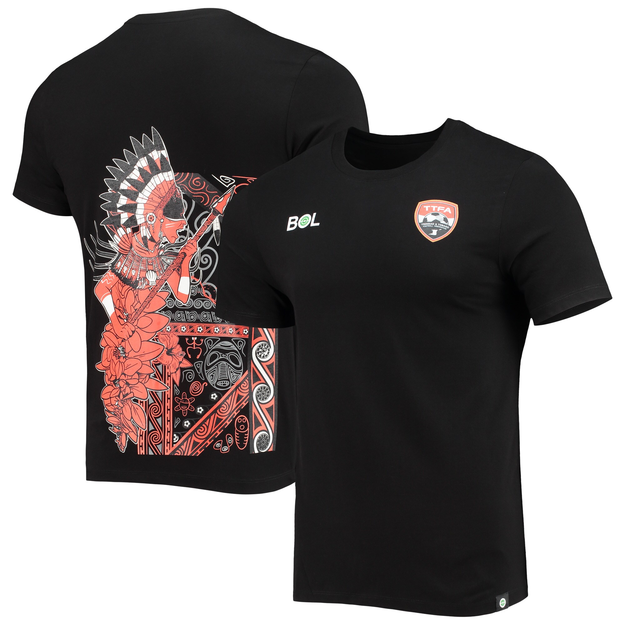 Shop trinidad and tobago national team warrior tribal t-shirt – black – Argentina National Team Jerseys & T-Shirts for True Fans